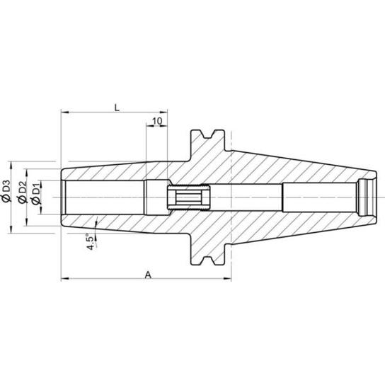 FORMAT Schrumpffutter DIN 69871-AD | GT 6,0x80mm | SK40 - Hochwertiges Schrumpffutter für Präzisionswerkzeuge