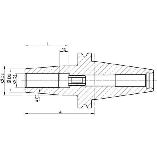 FORMAT DIN69871AD Schrumpffutter - GT 6,0x80mm - SK50