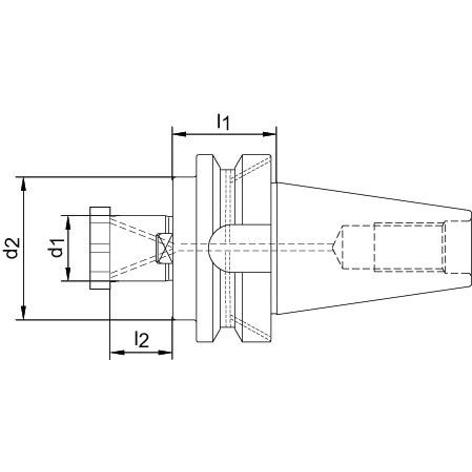 HAIMER Aufsteckfräserdorn BT50-27 JIS B 6339